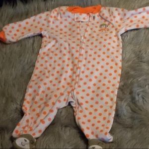 Carter’s “Mommylovesme” one piece with monkey feet